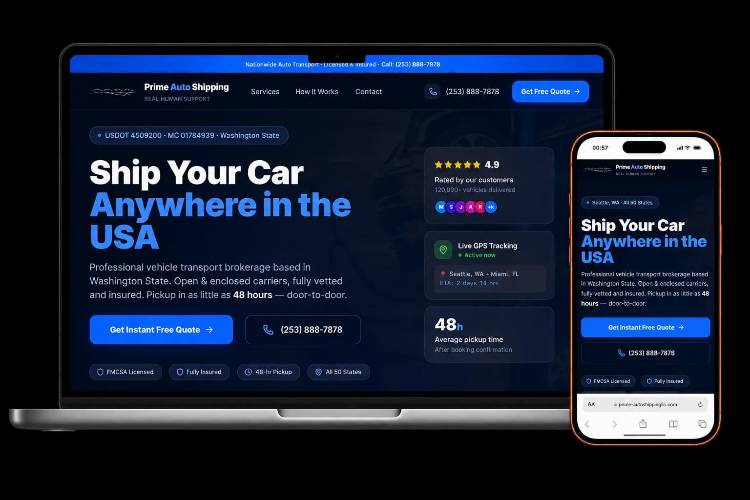 Prime Auto Shipping
